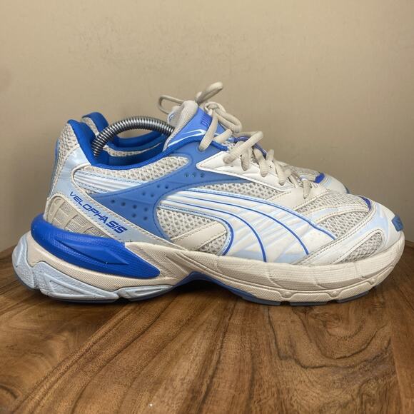 Puma Other - Puma Velophasis Technisch Mens Blue And White Size 9.5 Running Shoes 390932-08